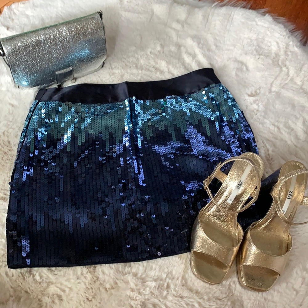 90’s style sequence mini skirt